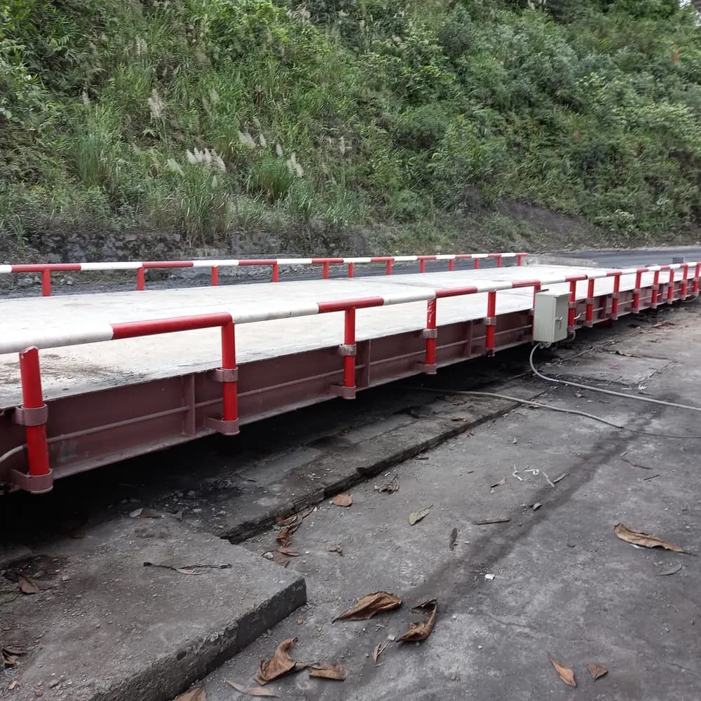 Cân ô tô MT-WT60T - Bàn cân 9m lắp đặt thực tế tại trạm