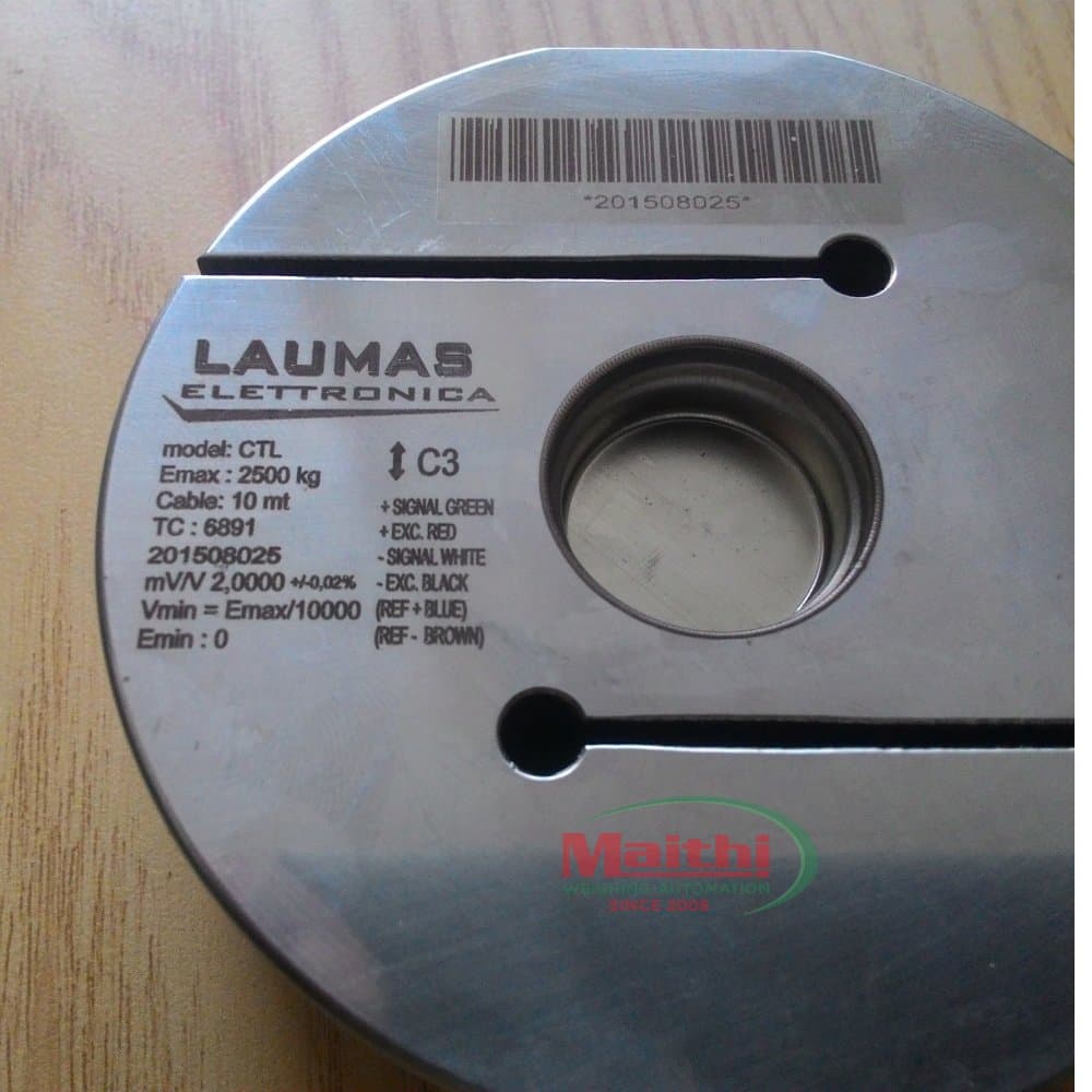 Nhãn loadcell Laumas CTL Emax 2500kg cấp chính xác C3