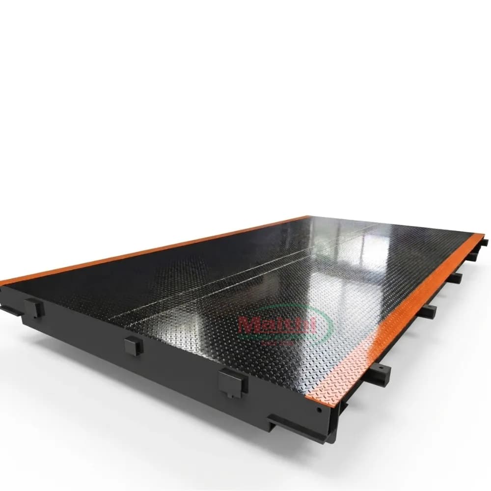 Bàn cân MT-WB80 góc nhìn nghiêng - bề mặt thép vân nổi