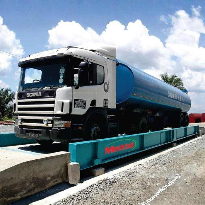 Trạm cân ô tô Mai Thị tại khai trường