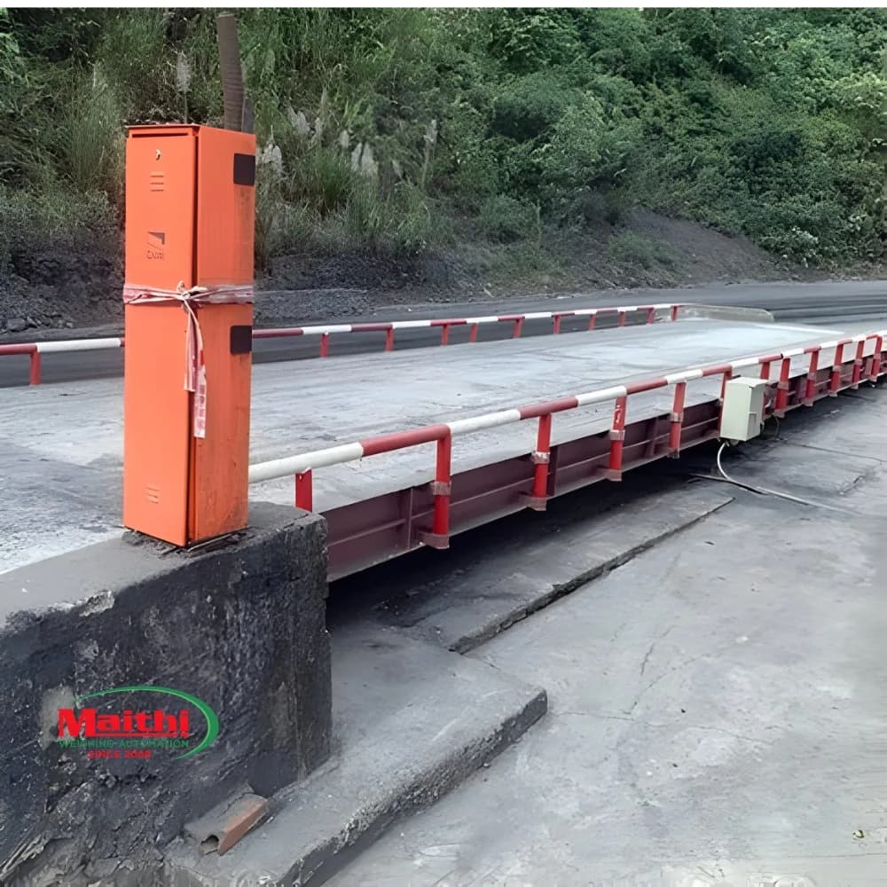 Bàn cân bê tông 12 × 3 × 0,3m - kết cấu bền lâu