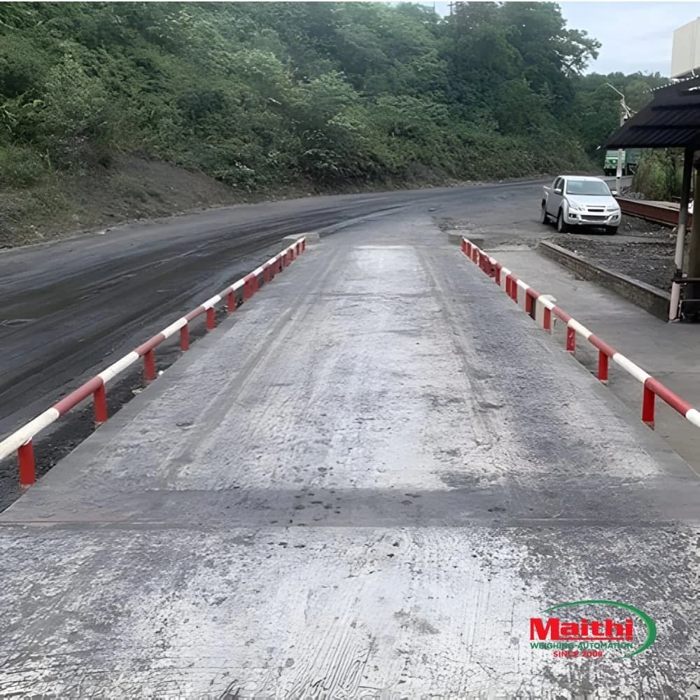 Cân ô tô MT-WT60BTKC - Xe tải 80 tấn trên bàn cân bê tông 12m
